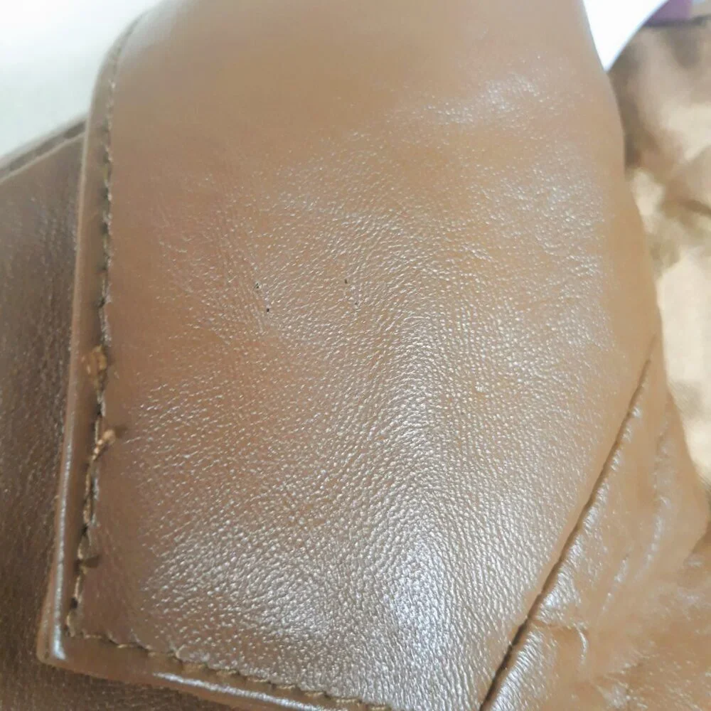 Vtg. L.A. Leather Caramel Brown Blazer Jacket Small Western Classic Minimalist
